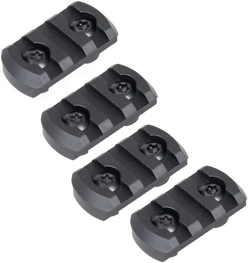1 Inch 3 Slots Mlok Picatinny Rail with Allen Wrenches - High Strength Polymer Mlok Rail - Set of 4 Pieces